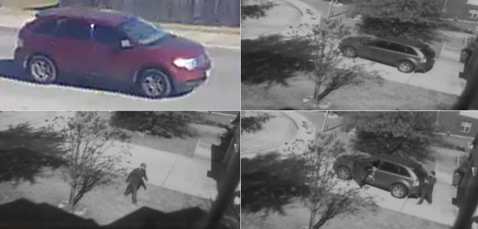 Security camera footage provided by Kyle residents show a man police believe is a suspect in a string of daytime burglaries in two area neighborhoods. Courtesy photo