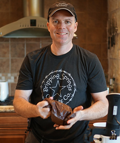 Chocolatiers Bob and Tracey Wilson make their confections from organic cocoa from South America. It’s a personal requirement that they use free-trade suppliers with ethical business practices. (photo courtesy of Bob Wilson)