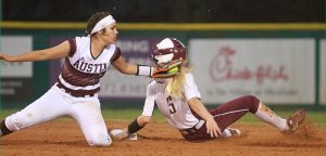 Lady Tigers survive Austin in three