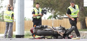 Motorcyclist dies in major wreck
