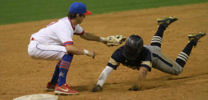 Clutch plays push Hays past Akins 9-4