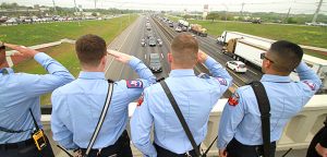 Paying their respects