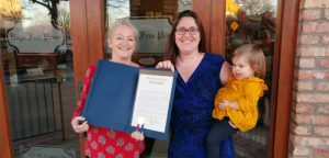 News-Dispatch publisher honored with resolution from Zwiener