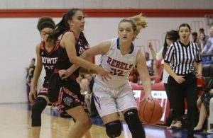 Lady Rebs rally to blast Bowie 46-41