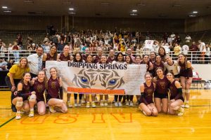 Dripping Springs volleyball wins against Round Rock in playoffs
