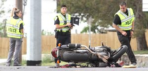 Motorcyclist dies in major wreck