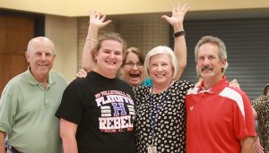 District says goodbye to 18-year athletic secretary
