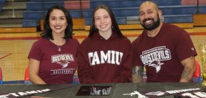 Hays Hawk Jones signs to play volleyball for TAMIU
