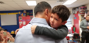Blanco Vista student reunited with military parent