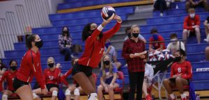 Hays volleyball sweeps Cards