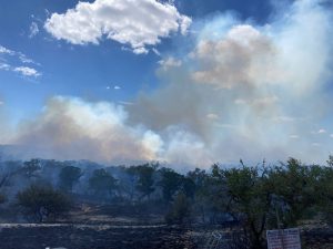 Fires crews battled large wildfire near Dripping Springs
