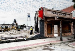 The rubble of Papa Jack’s