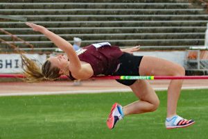 High jumper finishes on high note