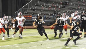 The Johnson High School Jaguars bucked by the Lake Belton Broncos