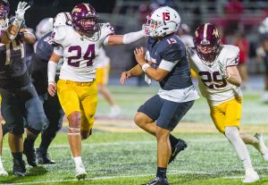 Dripping Springs Tigers football stifles Del Valle Cardinals