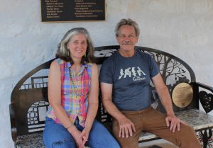 New art bench in Wimberley honors café’s legacy