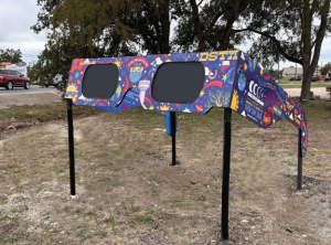 Dripping Springs installs eclipse glasses art display, photo spot
