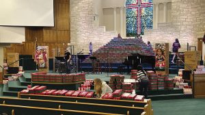 Local churches prepare gifts for children in need