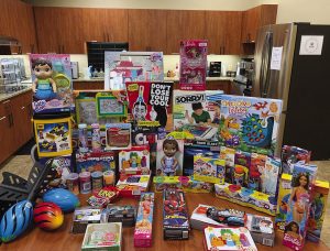 PEC employees donate 750 toys to local children
