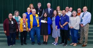 Buda Lions Club presents check to high schools