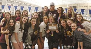 Dripping Springs High School girls aquatics team places second at district