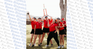 Hays High School varsity girls golf breaks record